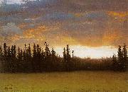 Albert Bierstadt California Sunset oil painting artist